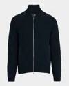 Dunhill Cotton Cashmere Bomber In Black