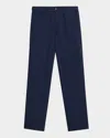 Dunhill Men's Cotton Gabardine Tailored Chino Pants In Blue