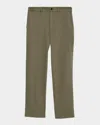 Dunhill Men's Cotton Twill Straight-fit Chino Pants In Green