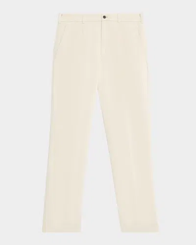 Dunhill Men's Cotton Twill Straight-leg Chino Pants In White