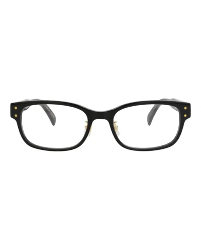 Pre-owned Dunhill Men's  Squareframe Acetate Optical Frames In Black Black Transparent (du0047oa/30012305/005)