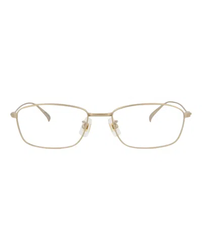 Pre-owned Dunhill Men's  Squareframe Titanium Optical Frames In Gold Gold Transparent (du0008oj/30009689/002)