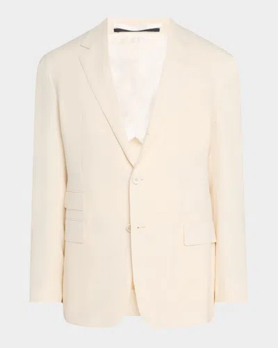 Dunhill Men's Linen Cavendish Single-breasted Sport Coat In Sand
