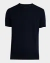 Dunhill Men's Sea Island Cotton Crewneck T-shirt In House Navy