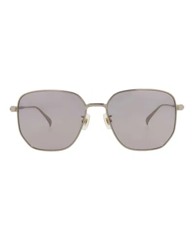 DUNHILL MEN'S SQUARE-FRAME TITANIUM SUNGLASSES IN GOLD-TONE