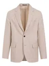 Dunhill Single-breasted Wool-blend Blazer In Brown