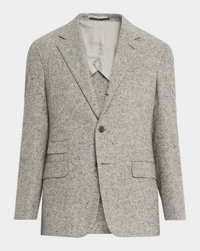 Dunhill Men's Wool Tweed Donegal Single-breasted Sport Coat In Multi