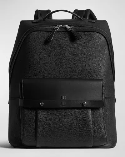 Dunhill Men'a 1893 Harness Leather Backpack In Black 001