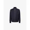 Dunhill Mens Navy Athluxury Packable Wool Bomber Jacket In Blue