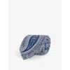 Dunhill Mens House Navy Paisley-print Silk T In House Navy