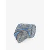 Dunhill Mens Royal Blue Paisley-print Silk T In Royal Blue