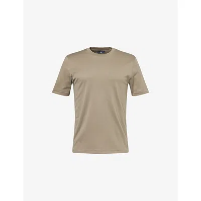 Dunhill Mens Sage Brand-embroidery Short-sleeves Cotton-jersey T-shirt Xxl In Green