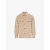 Dunhill Mens Shaded Beige Reversible Quilted Cotton Cashmere Blend Overshirt Xl In Neutral
