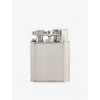 Dunhill Mens Turbo Lighter Lines Palladium-brass Lighter Silver In Silver