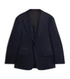 Dunhill Merino Wool Chalkstripe Bourdon Blazer In Black