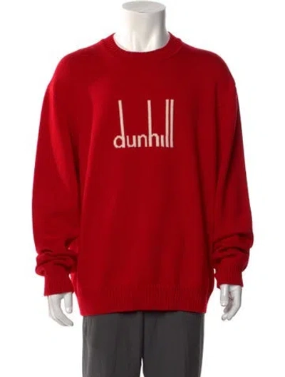 Pre-owned Dunhill Merino Wool Graphic Print Pullover In Red