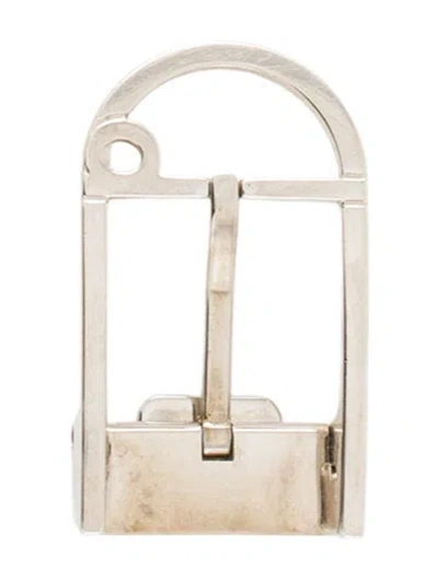 Pre-owned Dunhill Metal Buckle In Silver