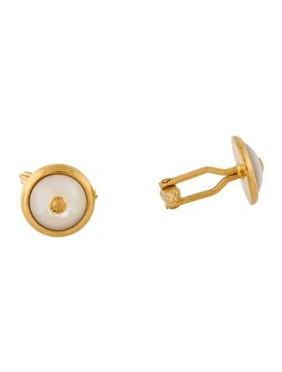 Pre-owned Dunhill Mother Of Pearl Cufflinks In Multicolor