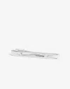 Dunhill Cut Out Tiebar In Silver/crystal