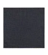 Dunhill Mulberry Silk Polka Dot Print Pocket Square In Blue