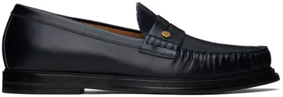 Dunhill Black Rivet Loafers