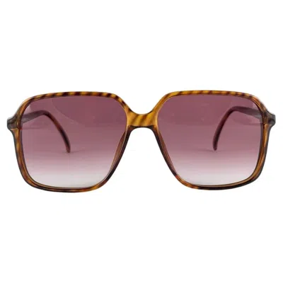 Pre-owned Dunhill New Vintage  6017 Translucent Amber Oversized Sunglasses 1980's Austria In Brown