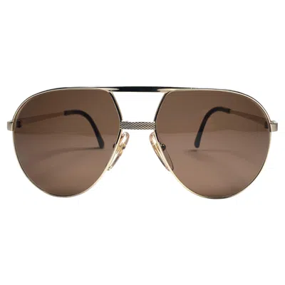 Pre-owned Dunhill New Vintage  6042 Gold Frame Brown Lenses Sunglasses Austria
