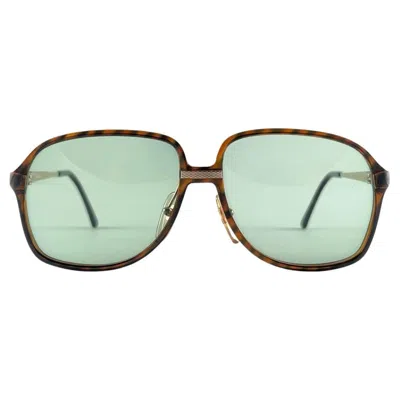 Pre-owned Dunhill New Vintage  6053 Amber Tortoise Oversized Sunglasses 1980's Austria In Brown