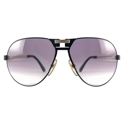 Pre-owned Dunhill New Vintage  6083 Black Frame Aviator Gradient Lenses Sunglasses Austria