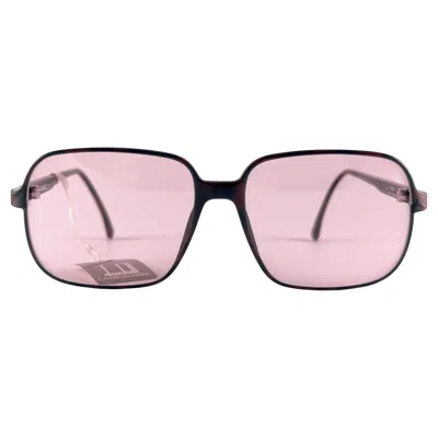 Pre-owned Dunhill New Vintage  6107 Burgundy Tortoise Pink Lenses Sunglasses 1980's Austria In Red