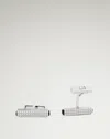 Dunhill Onyx Hobnail Ingot Cufflinks In Silver