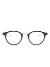 Dunhill Pantos-frame Glasses In Black