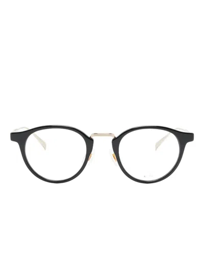 Dunhill Pantos-frame Glasses In Black