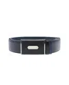 Dunhill Plate Buckle Belt In Black