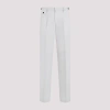 DUNHILL DUNHILL PLEATED COTTON-LINEN CHNO PANTS 50