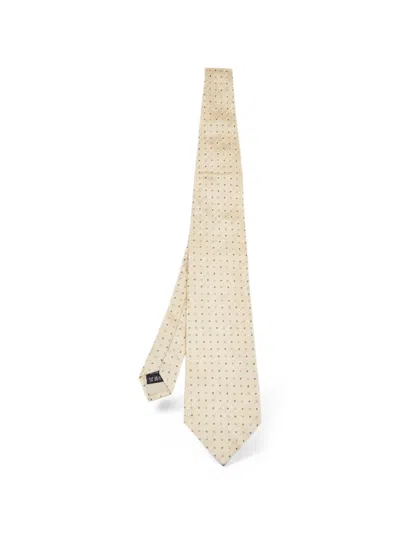 Pre-owned Dunhill Pointed Tie In Yellow