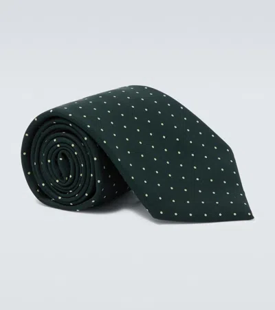Dunhill Polka-dot Silk Tie