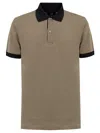 Dunhill Polo In Piquet Verde Oliva  In Verde