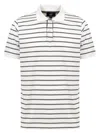 Dunhill Polo In Righe In Cotton  In Bianco