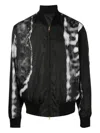 Dunhill Printed Bomber Jacket In Black