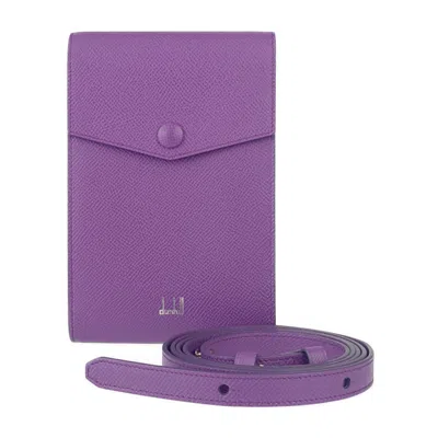 Pre-owned Dunhill Purple Leather Pouch Shoulder Bag ()