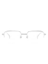 Dunhill Rectangle-frame Glasses In 银色