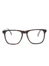 Dunhill Rectangle-frame Glasses In Black