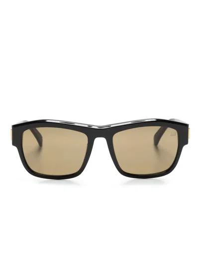 Dunhill Sonnenbrille Mit Eckigem Gestell In Schwarz