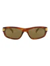 Dunhill 58mm Rectangular Sunglasses In Brown