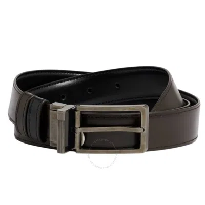 Dunhill Reversible 30mm Smooth Leather Belt In Brown/black