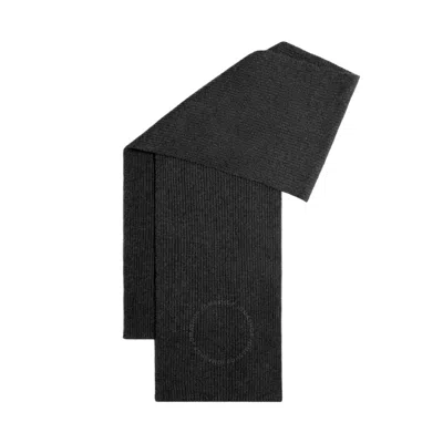 Dunhill Ribbed-detail Cashmere Scarf In Grey
