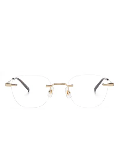 Dunhill Rimless Glasses In Gold