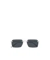 Dunhill Rimless Rectangle-frame Sunglasses In Black
