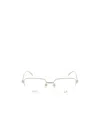 Dunhill Rimless Rectangular Eyeglass Frames In White